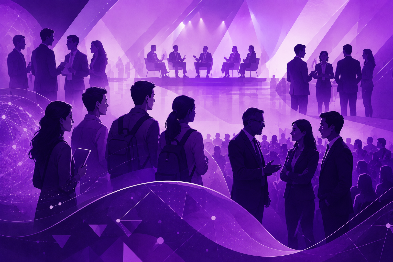 Students and professionals engaging with industry leaders at a Career Conclave